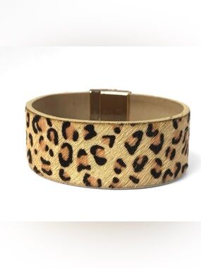 New Magnetic Animal Print Faux Fur Women’s Cute  Trendy Band Bracelets